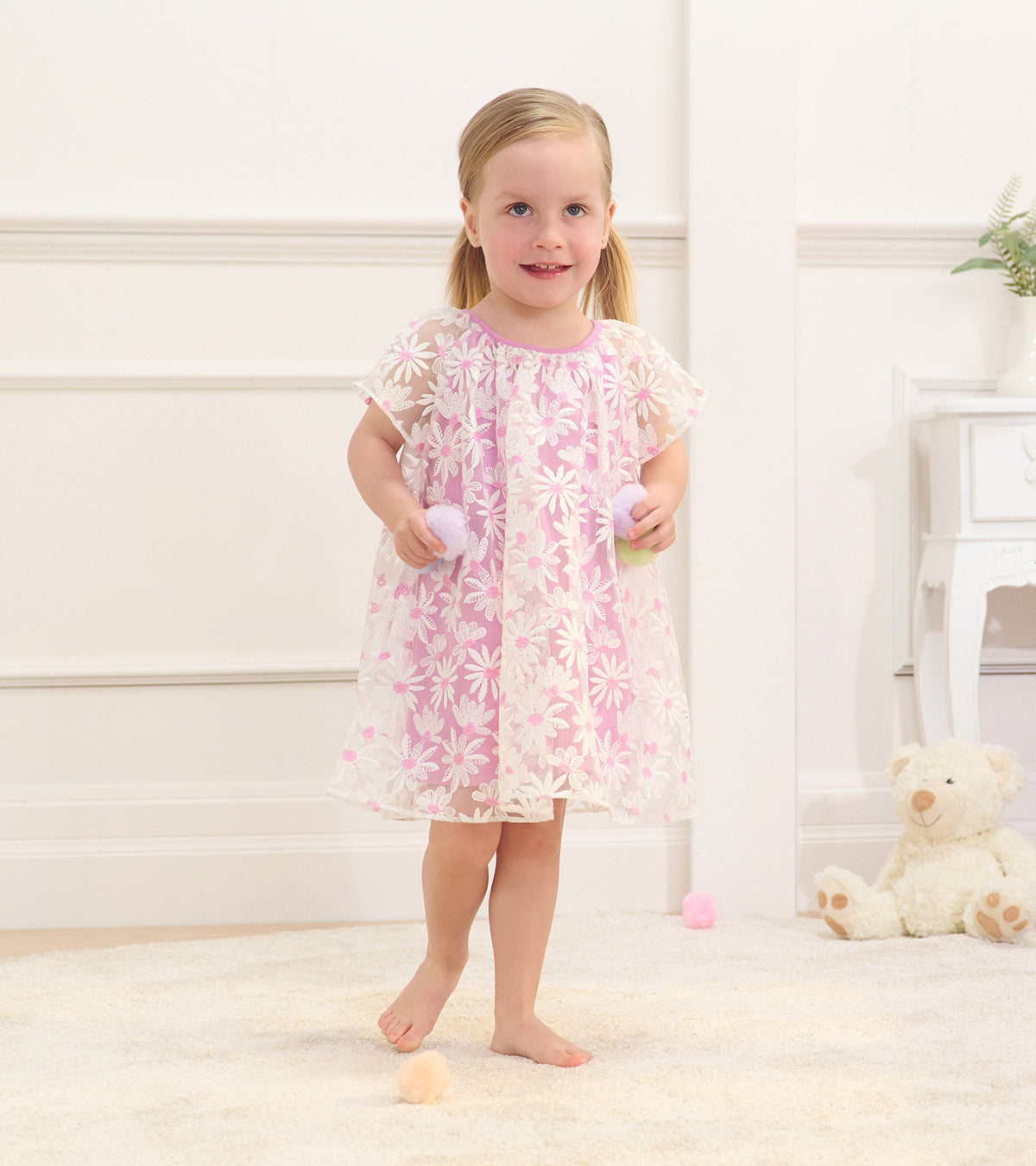 Baby & Toddler Girls Lilac Daisy Tulle Dress - Hatley Baby & Toddler