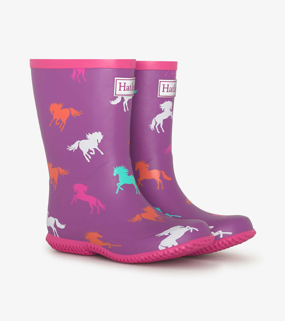 Girls Leaping Horses Packable Rain Boots - Hatley Girls