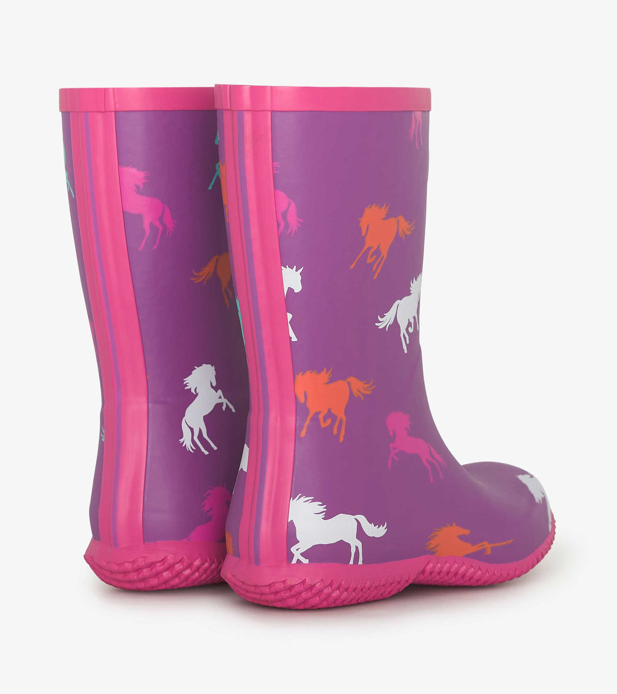 Girls Leaping Horses Packable Rain Boots - Hatley Girls