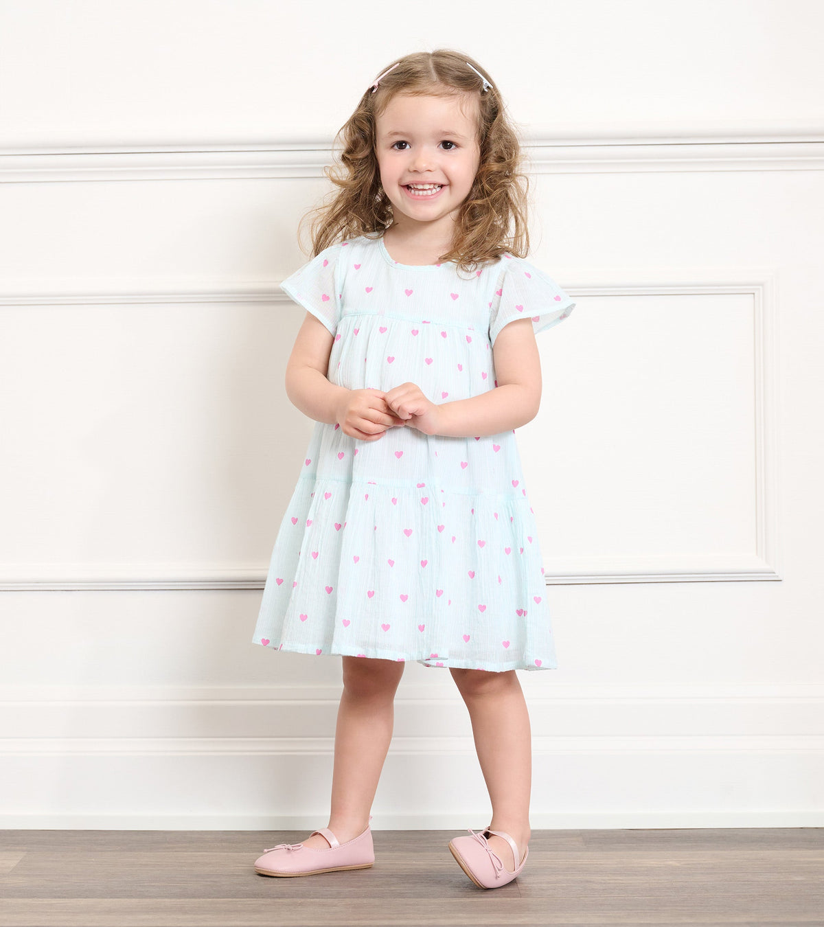 Baby & Toddler Girls Little Hearts Woven Puff Dress - Hatley Baby & Toddler
