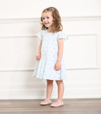 Baby & Toddler Girls Little Hearts Woven Puff Dress - Hatley Baby & Toddler