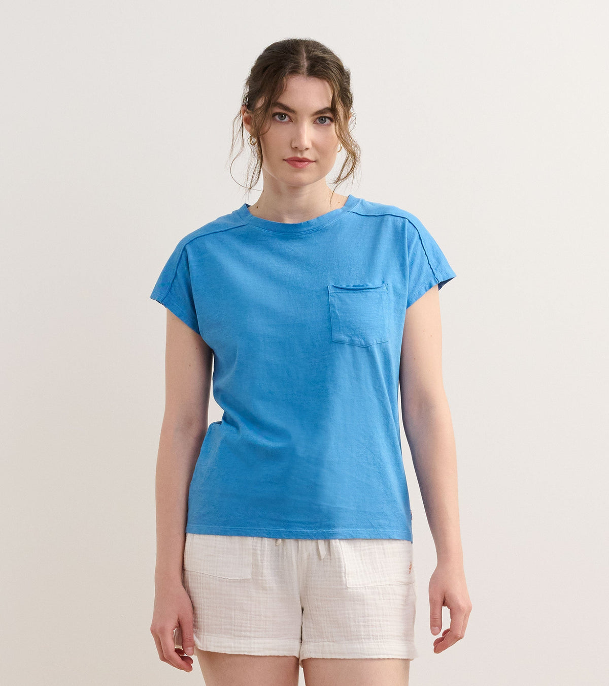 Slouchy Pocket Tee - Marina - Hatley Women