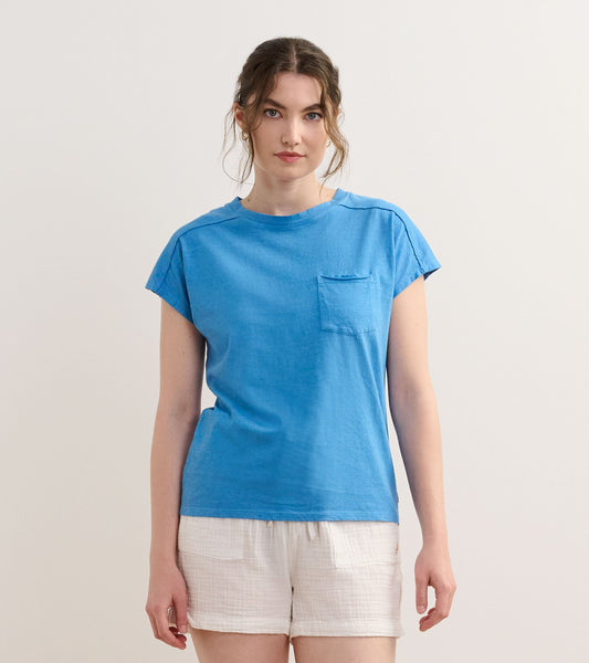Slouchy Pocket Tee - Marina - Hatley Women