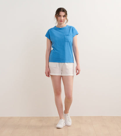 Slouchy Pocket Tee - Marina - Hatley Women