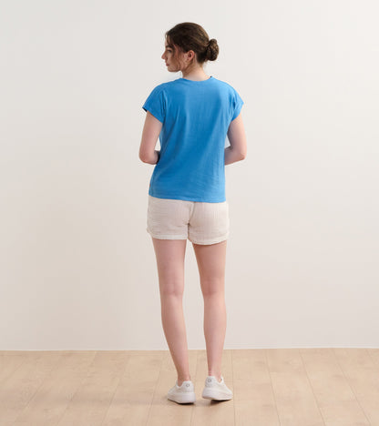 Slouchy Pocket Tee - Marina - Hatley Women