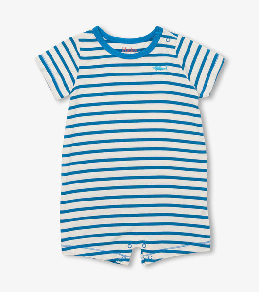 Baby & Toddler Boys Shark Stripes Bamboo Romper - Hatley Baby & Toddler