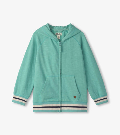 Boys Nile Blue Zip-Up Hoodie - Hatley Boys