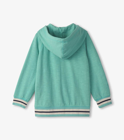 Boys Nile Blue Zip-Up Hoodie - Hatley Boys
