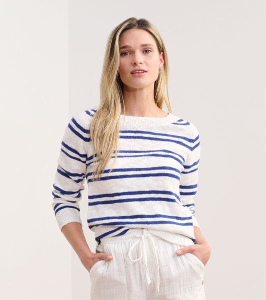 Mariner Sweater - Navy and White Stripes - Hatley Women