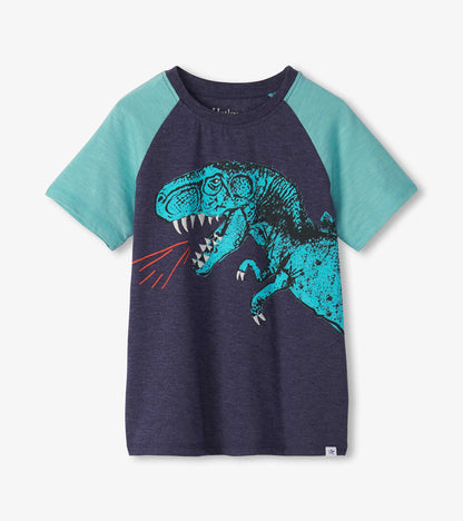 Boys T-Rex Raglan T-Shirt - Hatley Boys