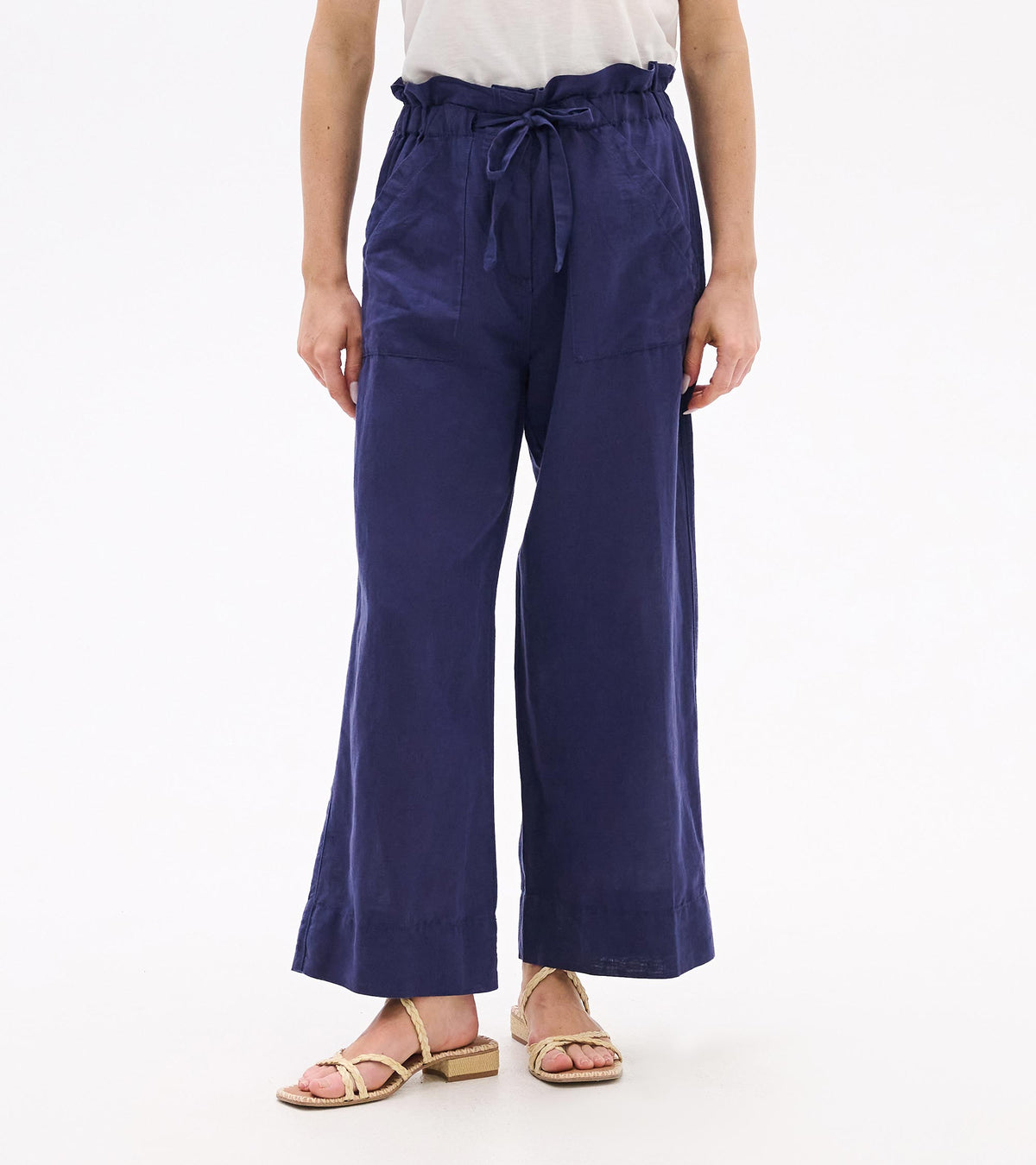 Tie Front Pants - Patriot Blue - Hatley Women
