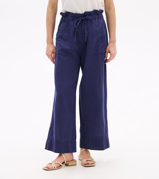 Tie Front Pants - Patriot Blue - Hatley Women