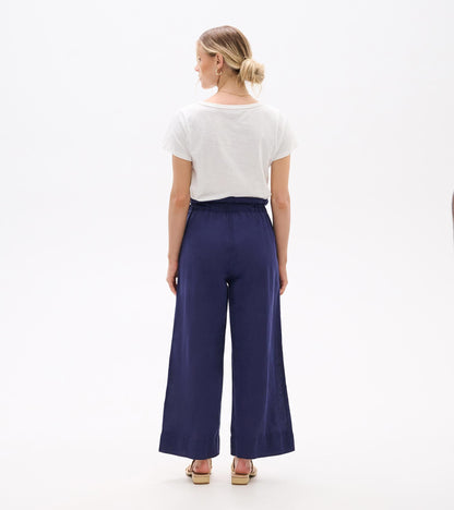 Tie Front Pants - Patriot Blue - Hatley Women