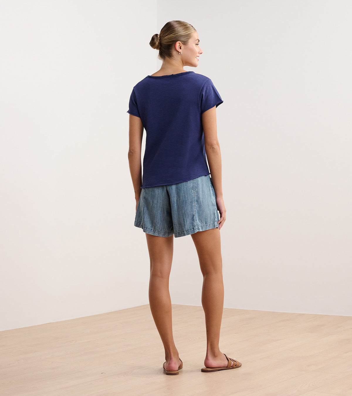 Sadie V-Neck Tee - Patriot Blue - Hatley Women