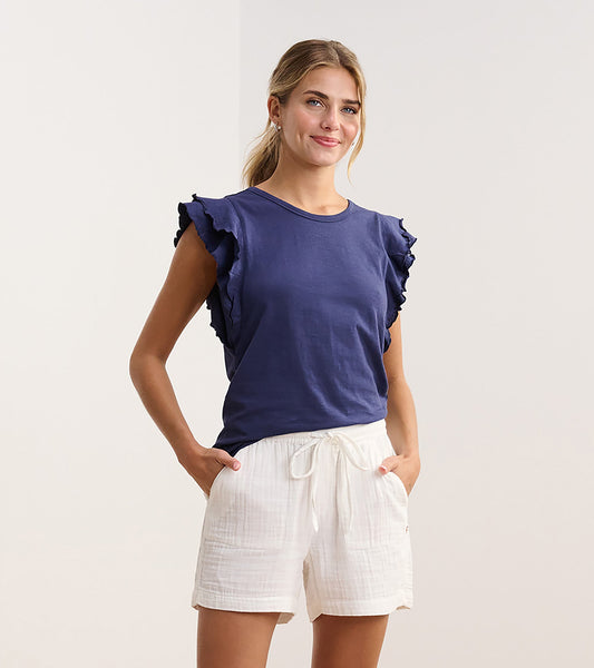 Layered Sleeve Tank - Patriot Blue - Hatley Women