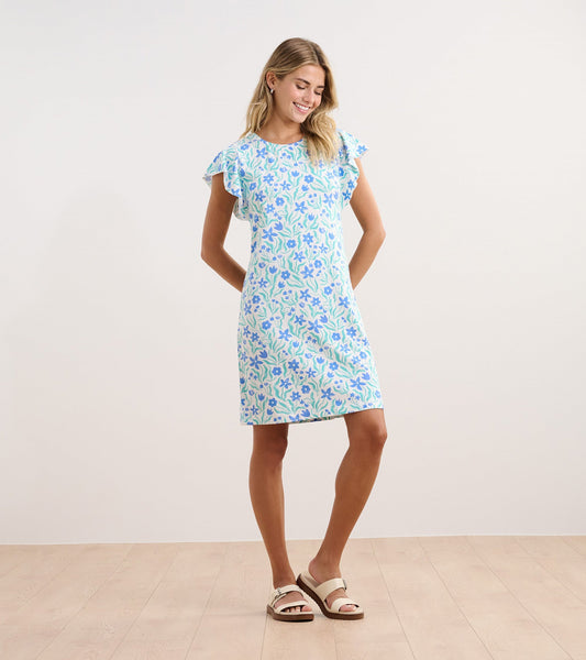 Carlie Dress - Painted Flowers - Hatley Women