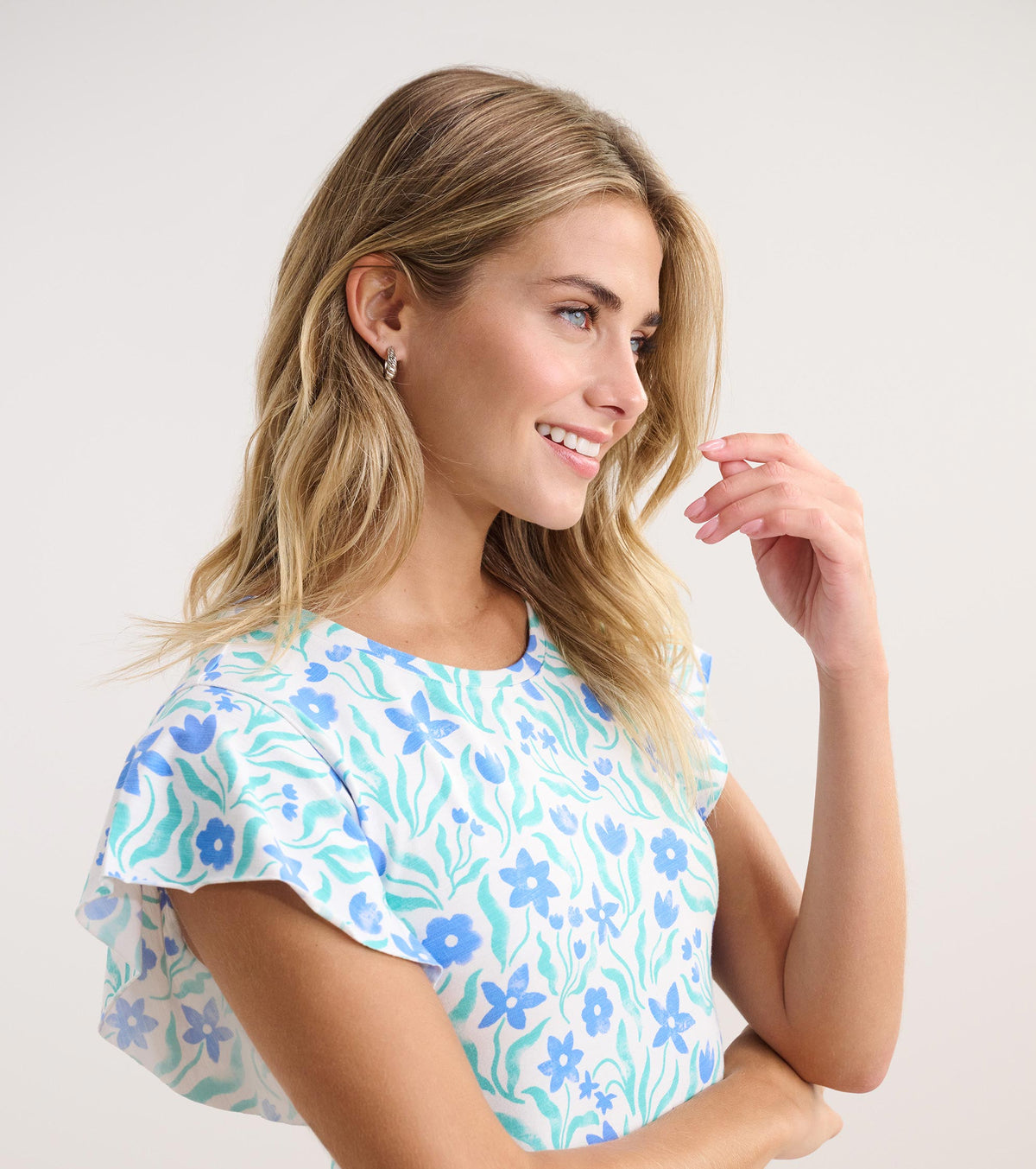 Carlie Dress - Painted Flowers - Hatley Women