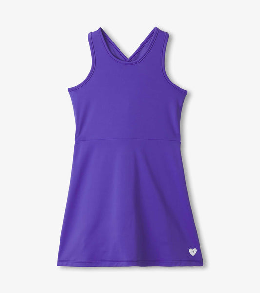 Girls Purple Active A-Line Dress - Hatley Girls