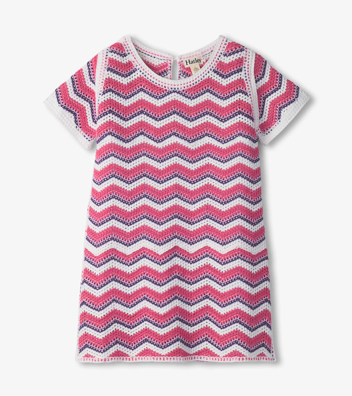 Girls Rose Chevron T-Shirt Dress - Hatley Girls