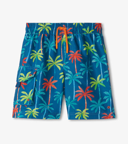 Boys Printed Palms Board Shorts - Hatley Boys