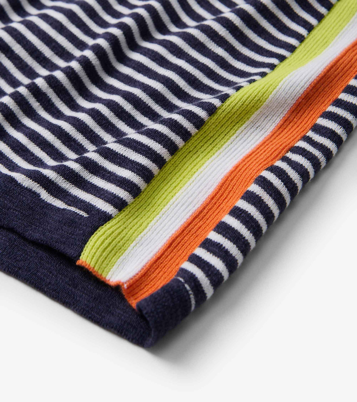 V-Neck Knit Tee - Patriot Blue Stripes - Hatley Women