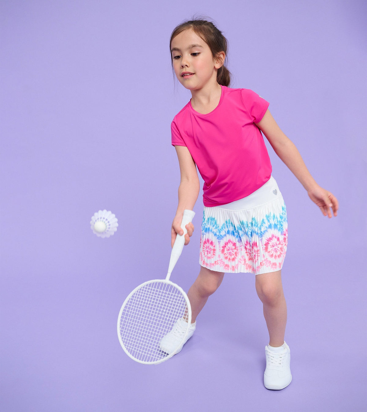 Girls Pink Mesh Trim T-Shirt - Hatley Girls