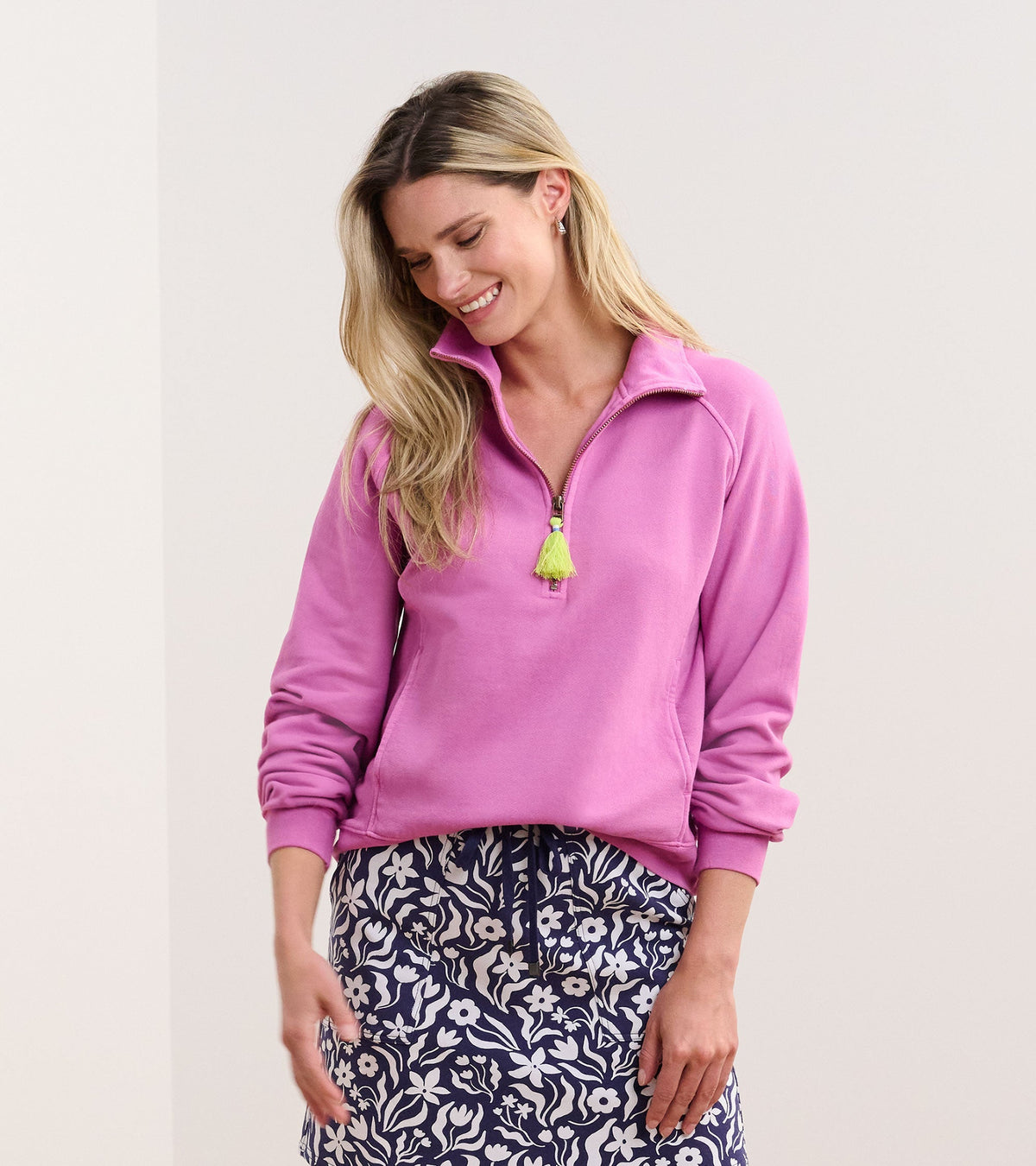 Mock Neck Pullover - Orchid - Hatley Women