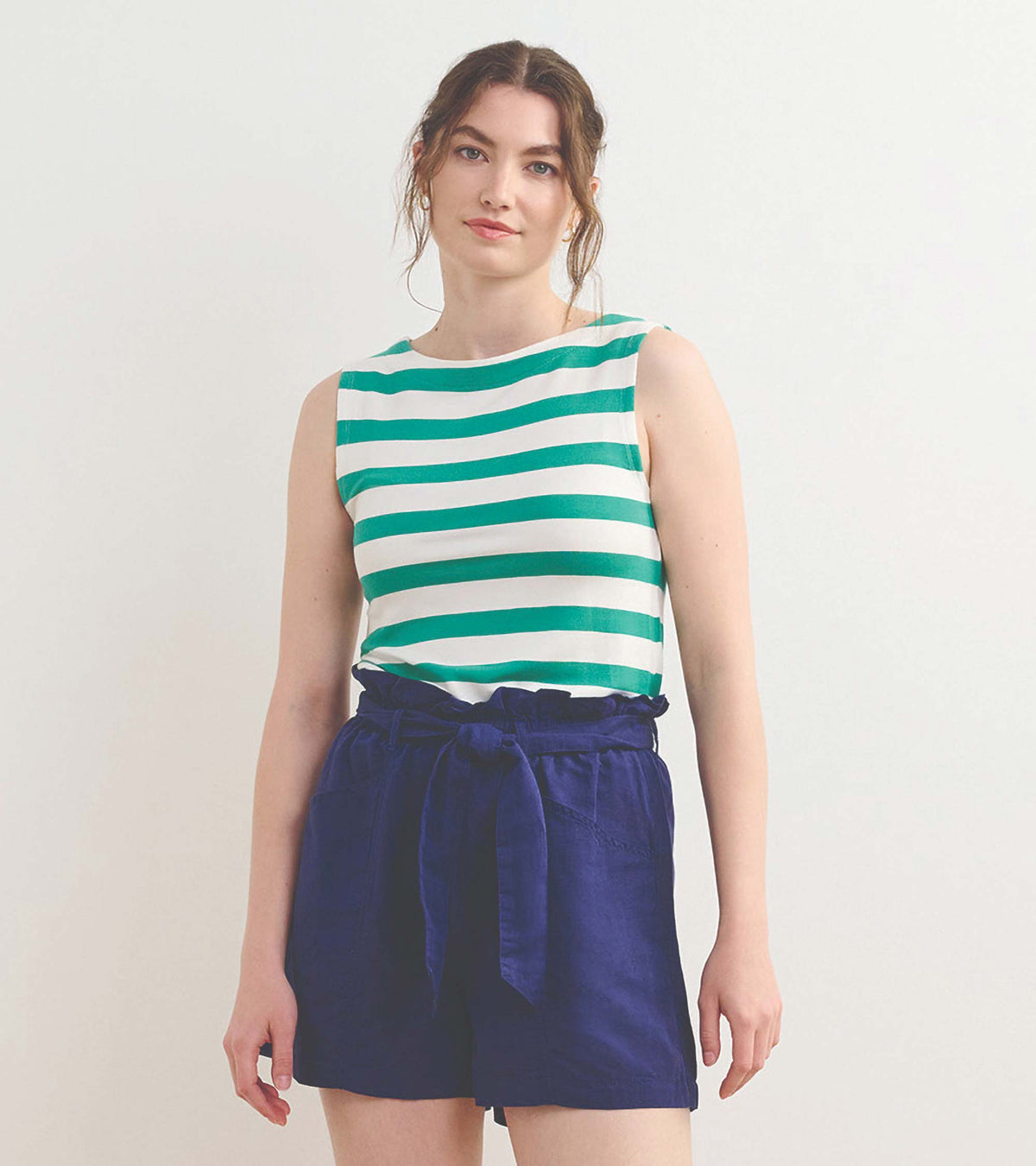 Everyday Tank - Sea Green Stripes - Hatley Women