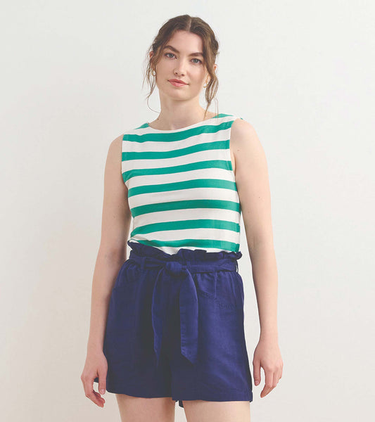 Everyday Tank - Sea Green Stripes - Hatley Women