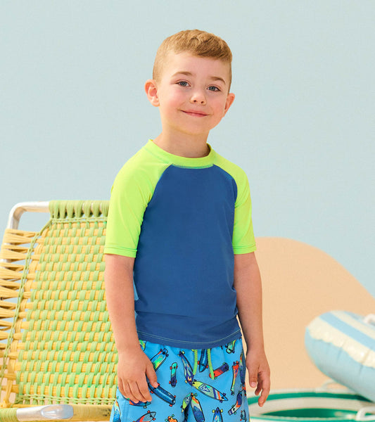 Boys Star Sapphire Short Sleeve Rashguard - Hatley Boys