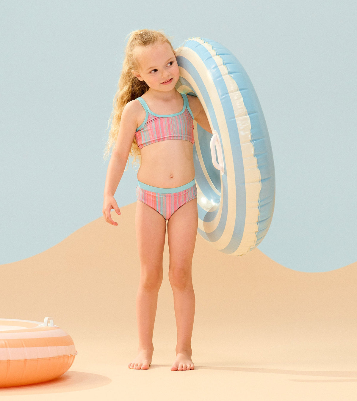 Girls Shimmer Stripe Bikini Set - Hatley Girls