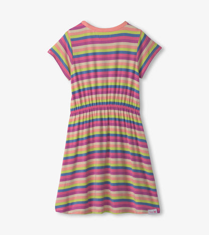 Girls Soft Stripes High-Low Dress - Hatley Girls