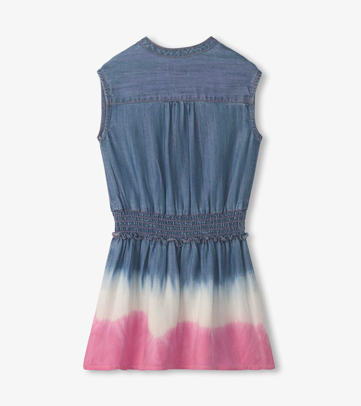 Girls Sapphire Stripes Smocked Waist Dress - Hatley Girls