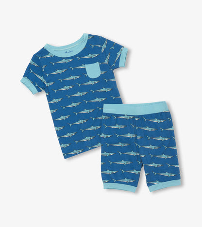 Boys Shark Tank Bamboo Short Pajama Set - Hatley Boys