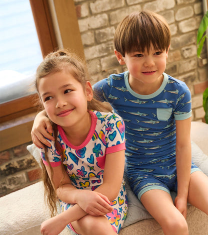 Boys Shark Tank Bamboo Short Pajama Set - Hatley Boys