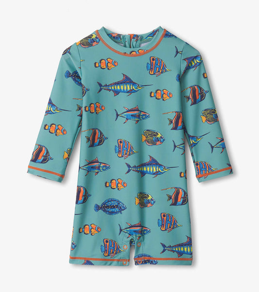 Baby Boys Tropical Fish One-Piece Rashguard - Hatley Baby & Toddler