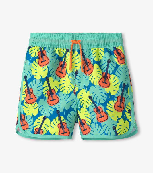 Boys Tropical Guitars Swim Shorts - Hatley Boys