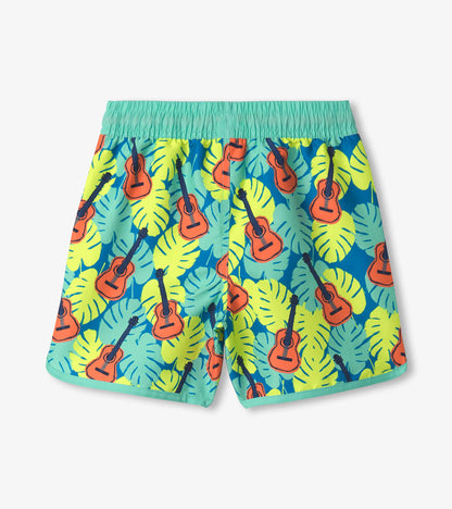 Boys Tropical Guitars Swim Shorts - Hatley Boys