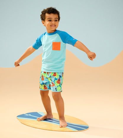 Boys Tropical Guitars Swim Shorts - Hatley Boys
