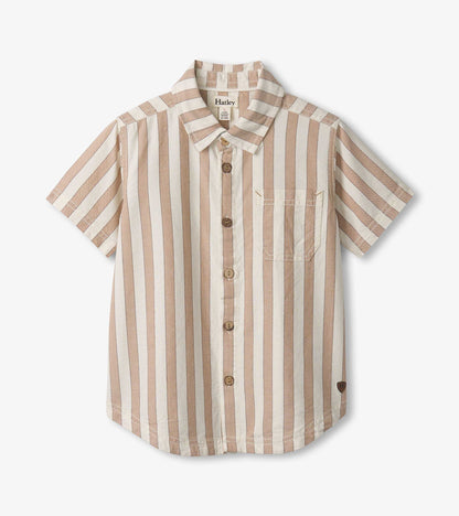 Boys Thatched Stripes Button Down Shirt - Hatley Boys