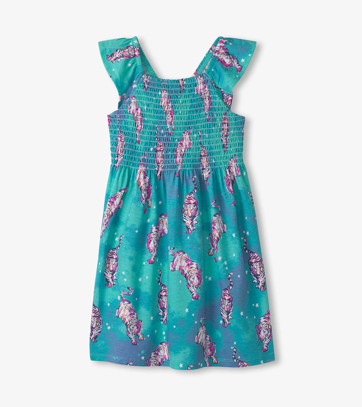 Girls Tiger Superstar Smocked Dress - Hatley Girls