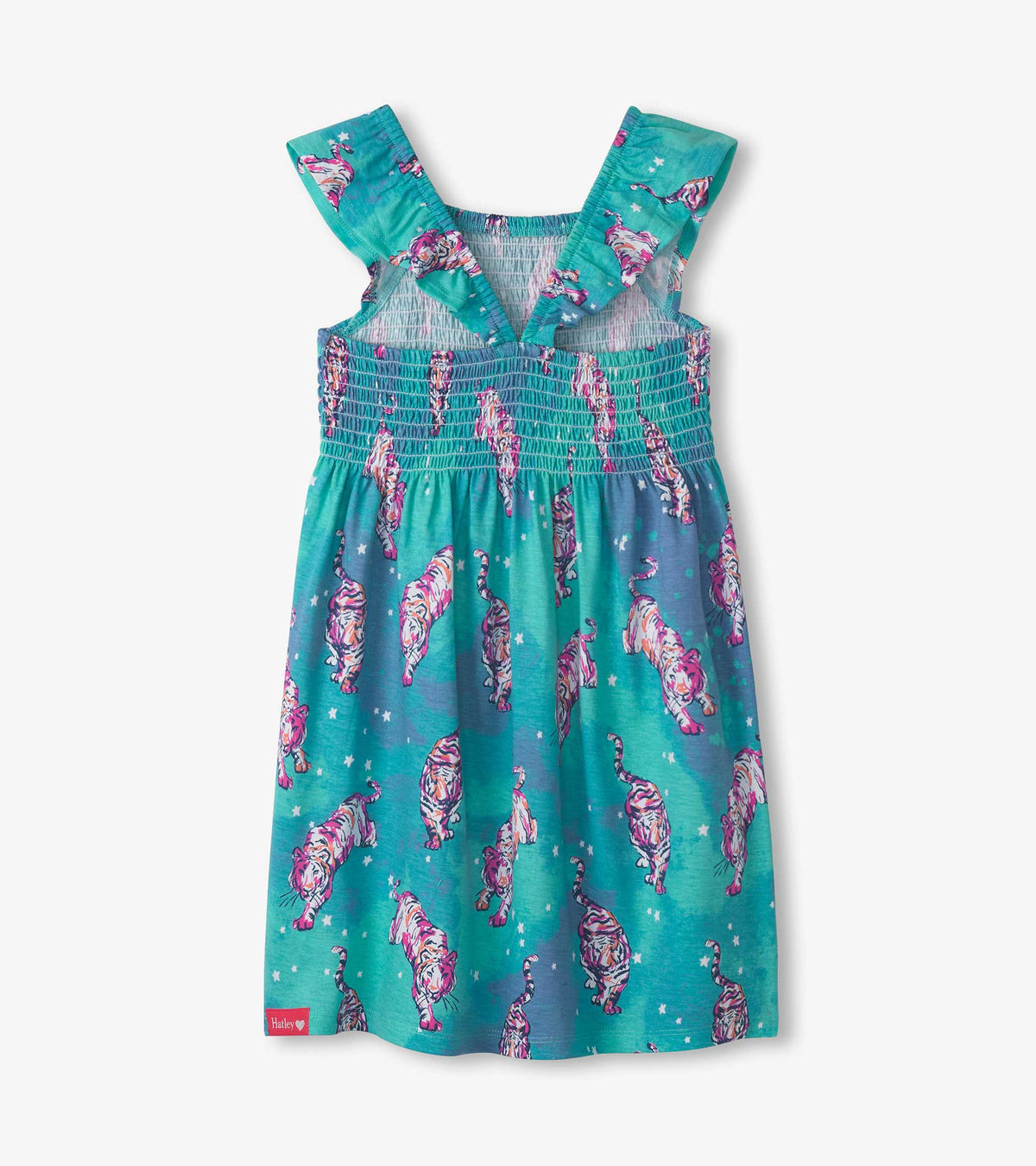 Girls Tiger Superstar Smocked Dress - Hatley Girls