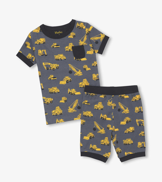 Boys Under Construction Short Pajama Set - Hatley Boys