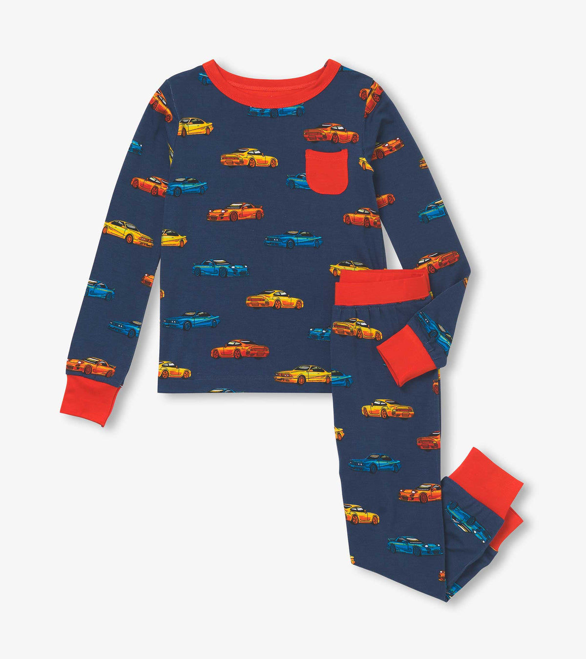 Boys Sport Cars Bamboo Pajama Set - Hatley Boys