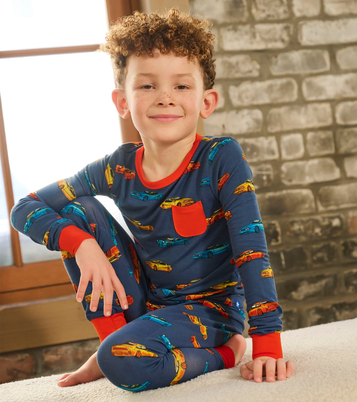 Boys Sport Cars Bamboo Pajama Set - Hatley Boys