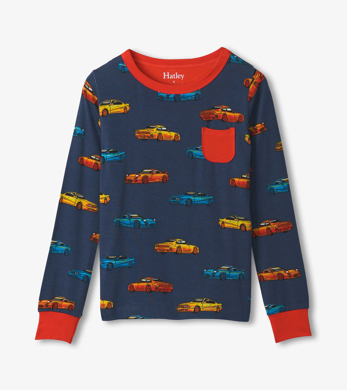 Boys Sport Cars Bamboo Pajama Set - Hatley Boys