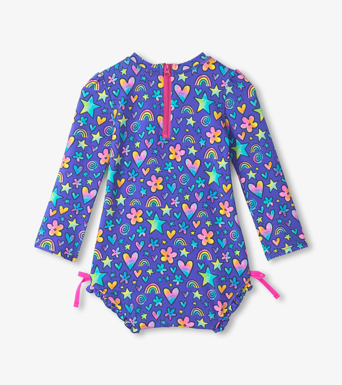 Baby Girls Watercolor Doodles Rashguard Swimsuit - Hatley Baby & Toddler