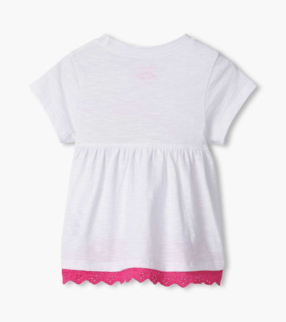 Baby & Toddler Girls Rainbow Eyelet Eyelet Trim T-Shirt - Hatley Baby & Toddler