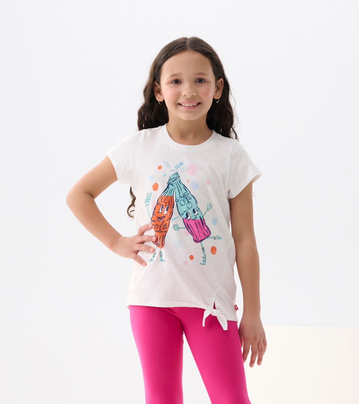 Girls Soda Pop Tie Front T-Shirt - Hatley Girls
