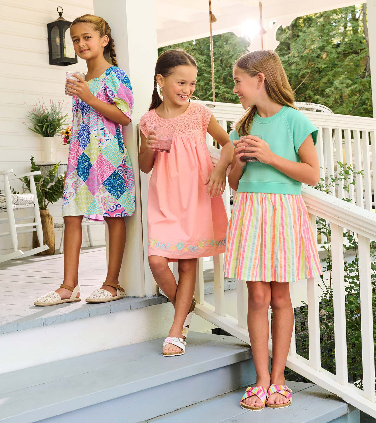 Girls Apricot Blush Crochet Bodice Dress - Hatley Girls